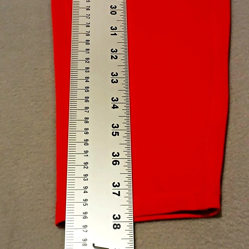 Spyder‎ Active Women's Performance High Rise Red Legging Zipper Pockets Size XL